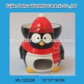 ceramic chocolate fondue set with owl design